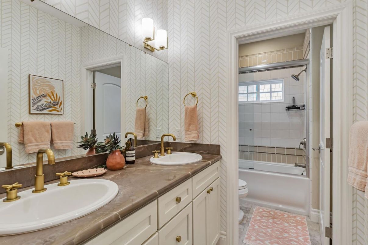 Bathroom, Dual Sink Vanities, Interior, Tile Countertops