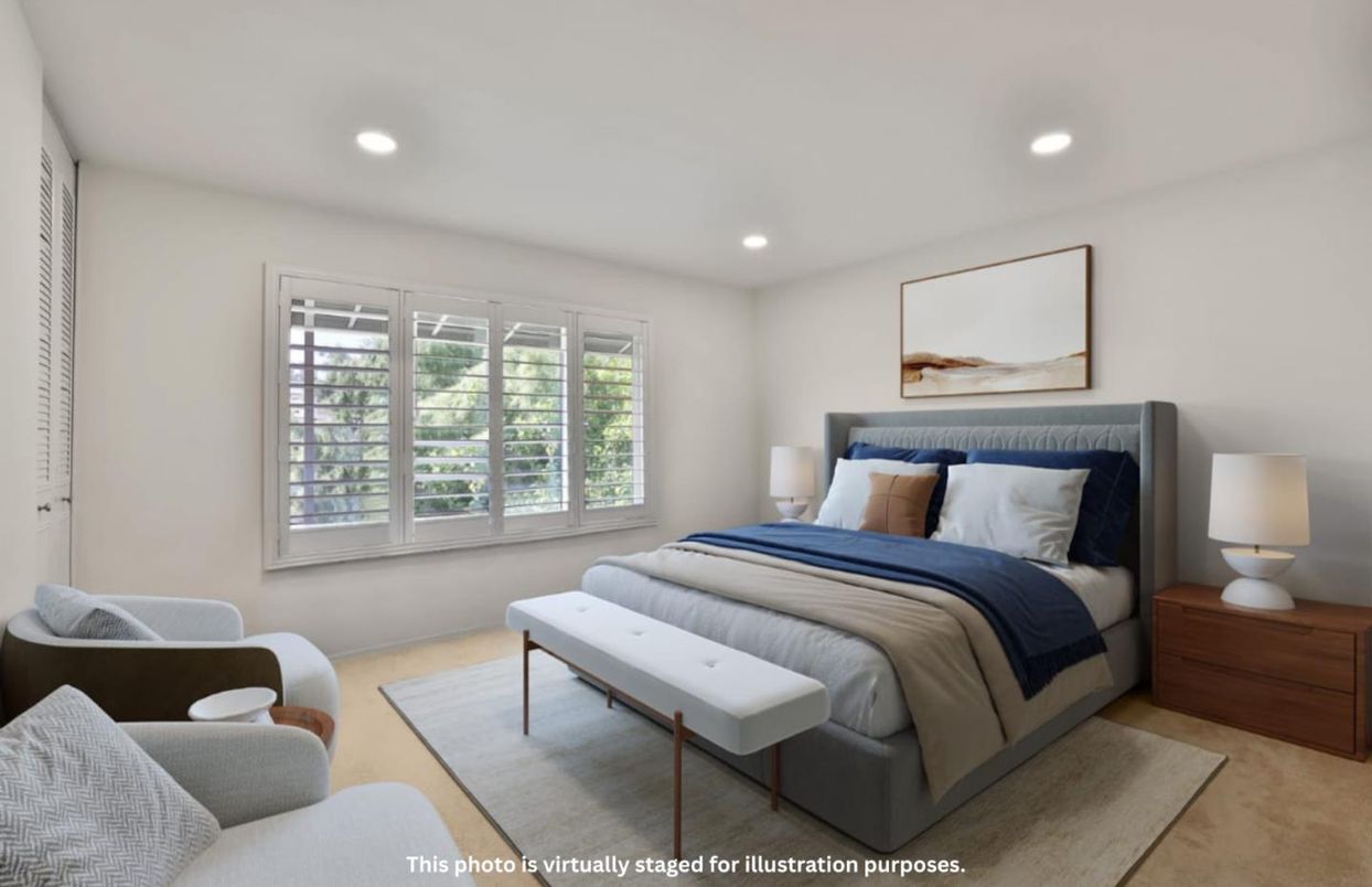 Bedroom, Interior, Recessed Lighting