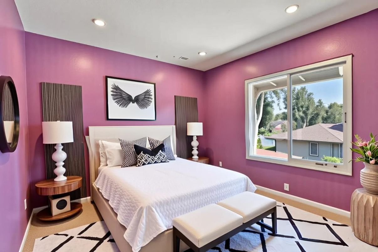 Bedroom, Interior, Recessed Lighting