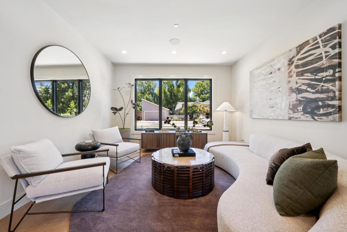 Interior, Living room, Recessed Lighting