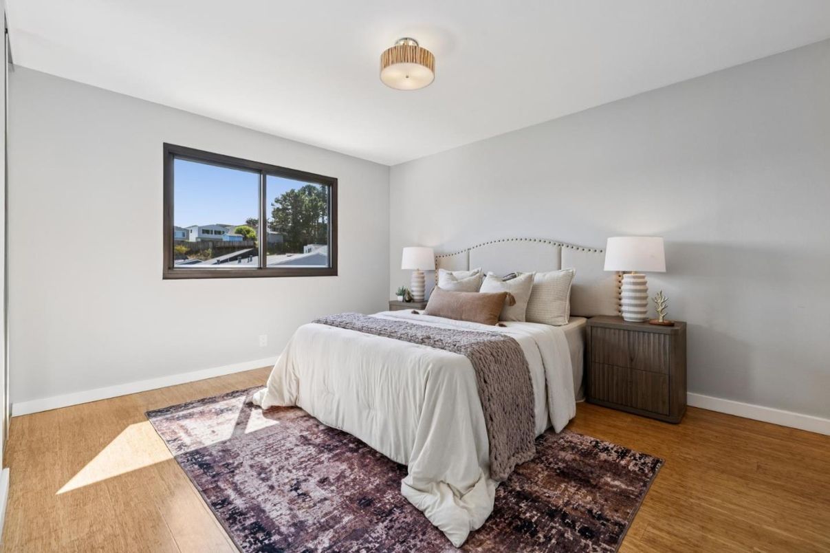 Bedroom, Interior, Wood Texture Flooring