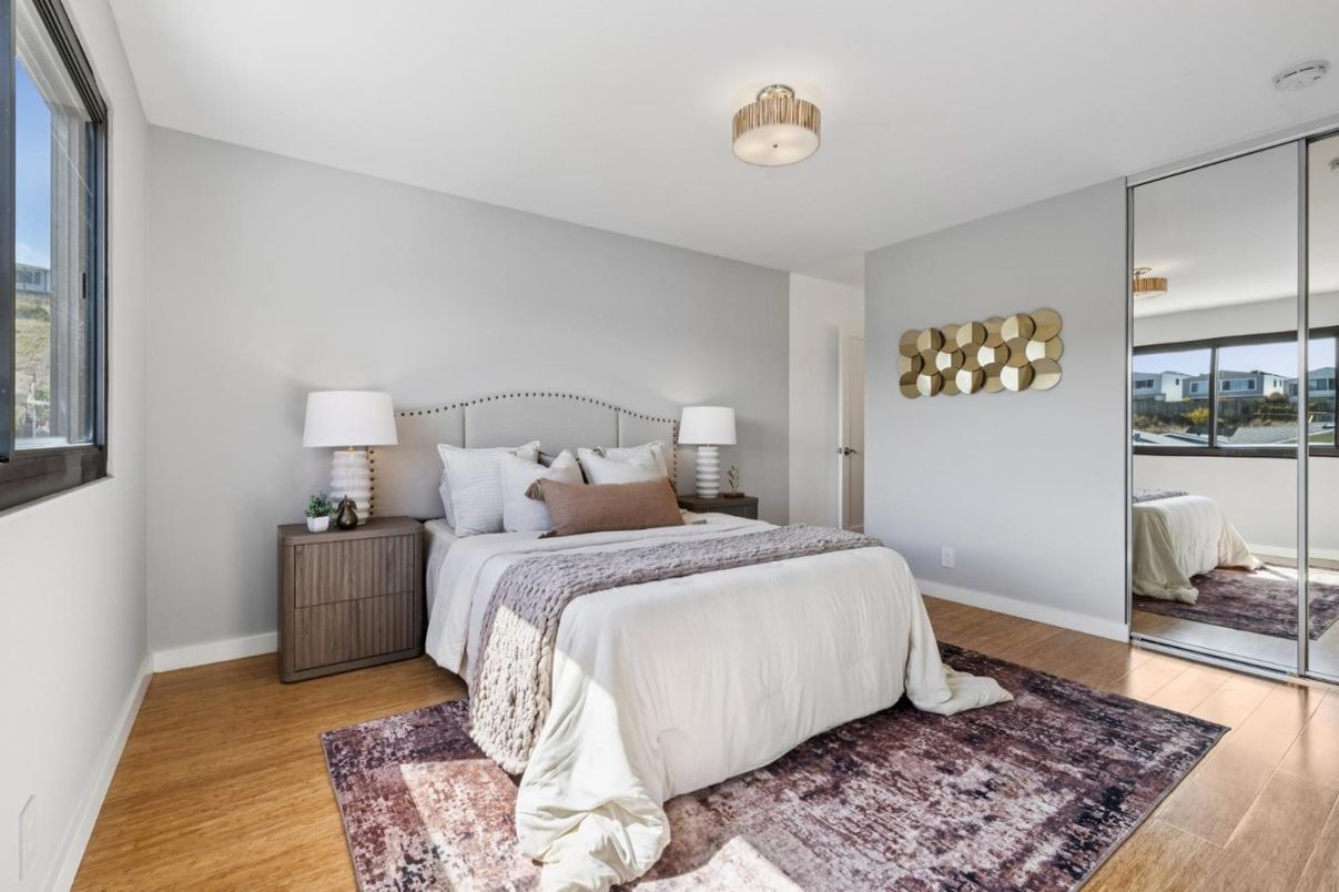Bedroom, Interior, Wood Texture Flooring