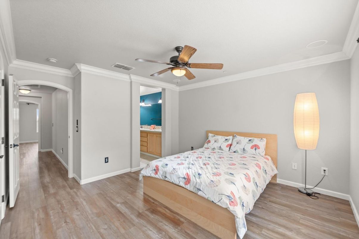 Bedroom, Interior, Wood Texture Flooring