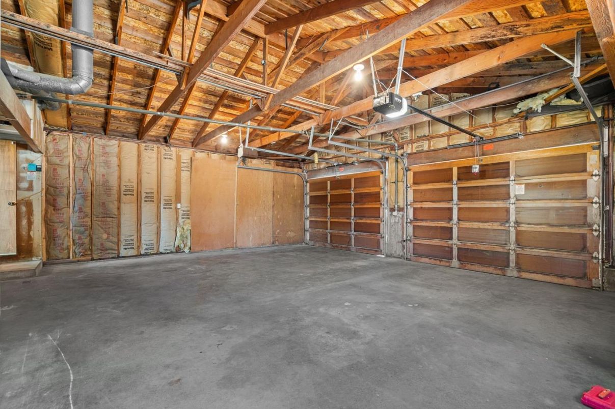Garage, Interior, Wooden Beams, Wooden Ceilings, Wooden Walls