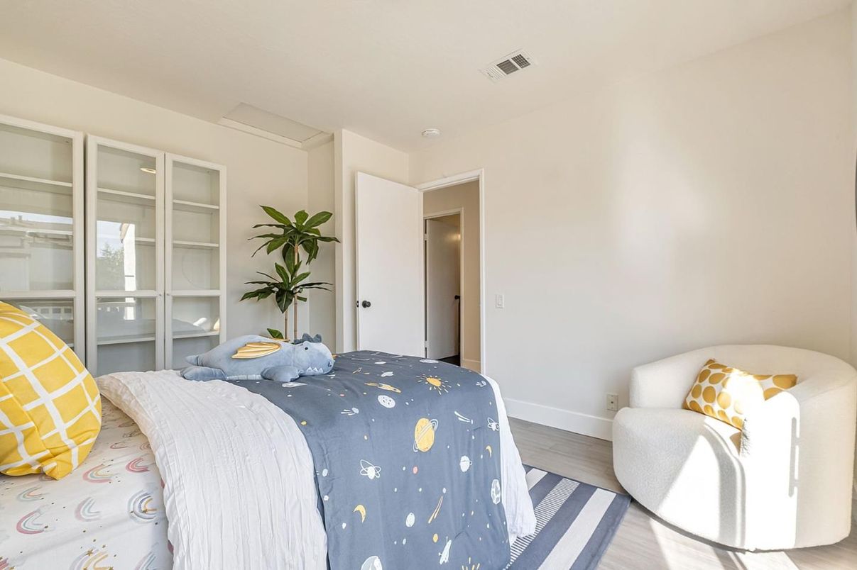 Bedroom, Interior, Wood Texture Flooring