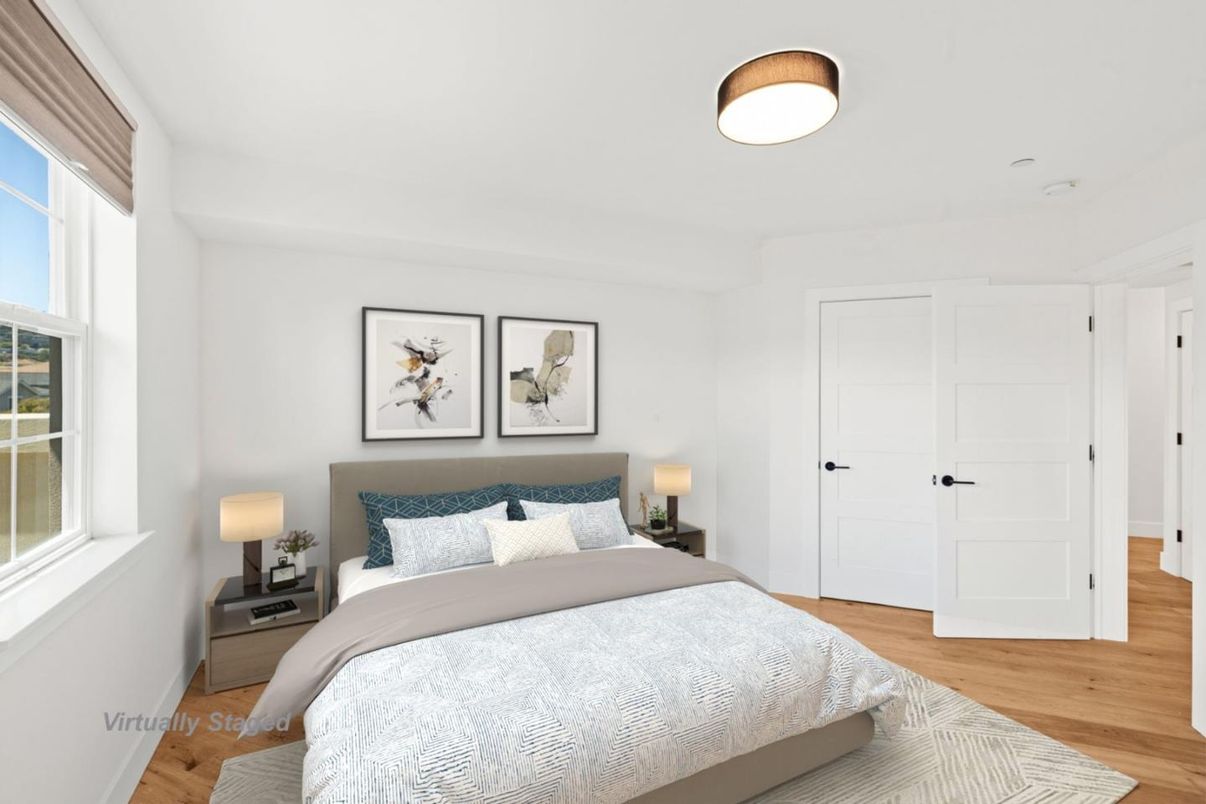 Bedroom, Interior, Wood Texture Flooring