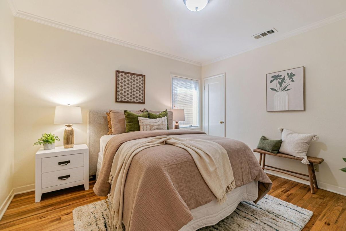 Bedroom, Interior, Wood Texture Flooring