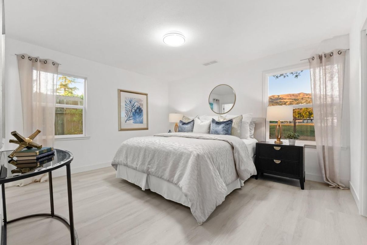 Bedroom, Interior, Wood Texture Flooring