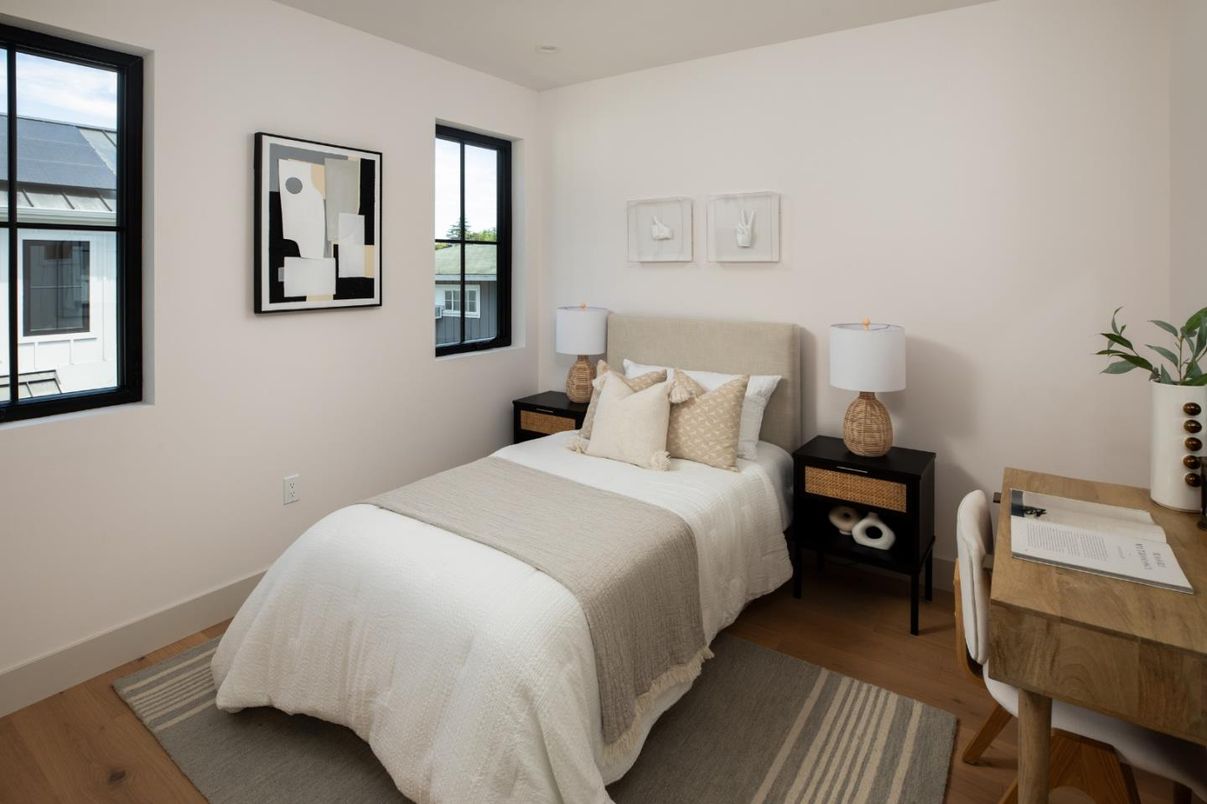 Bedroom, Interior, Wood Texture Flooring