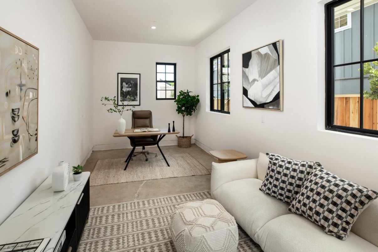 Home Office, Interior, Recessed Lighting