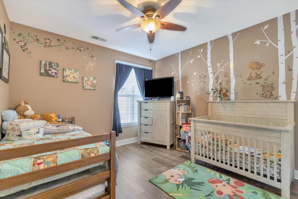 Bedroom, Interior, Wood Texture Flooring