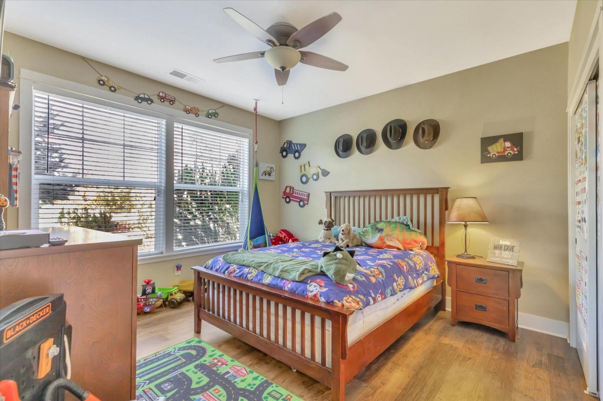 Bedroom, Interior, Wood Texture Flooring