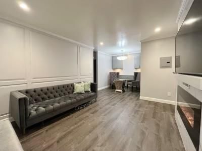 Dining room, Fireplace, Interior, Pendant Lights, Recessed Lighting, Wood Texture Flooring