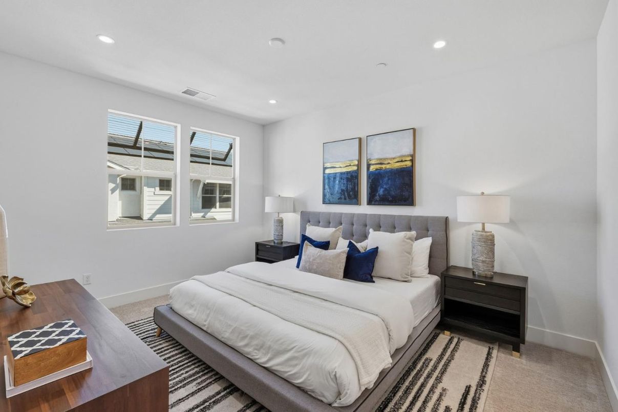 Bedroom, Interior, Recessed Lighting