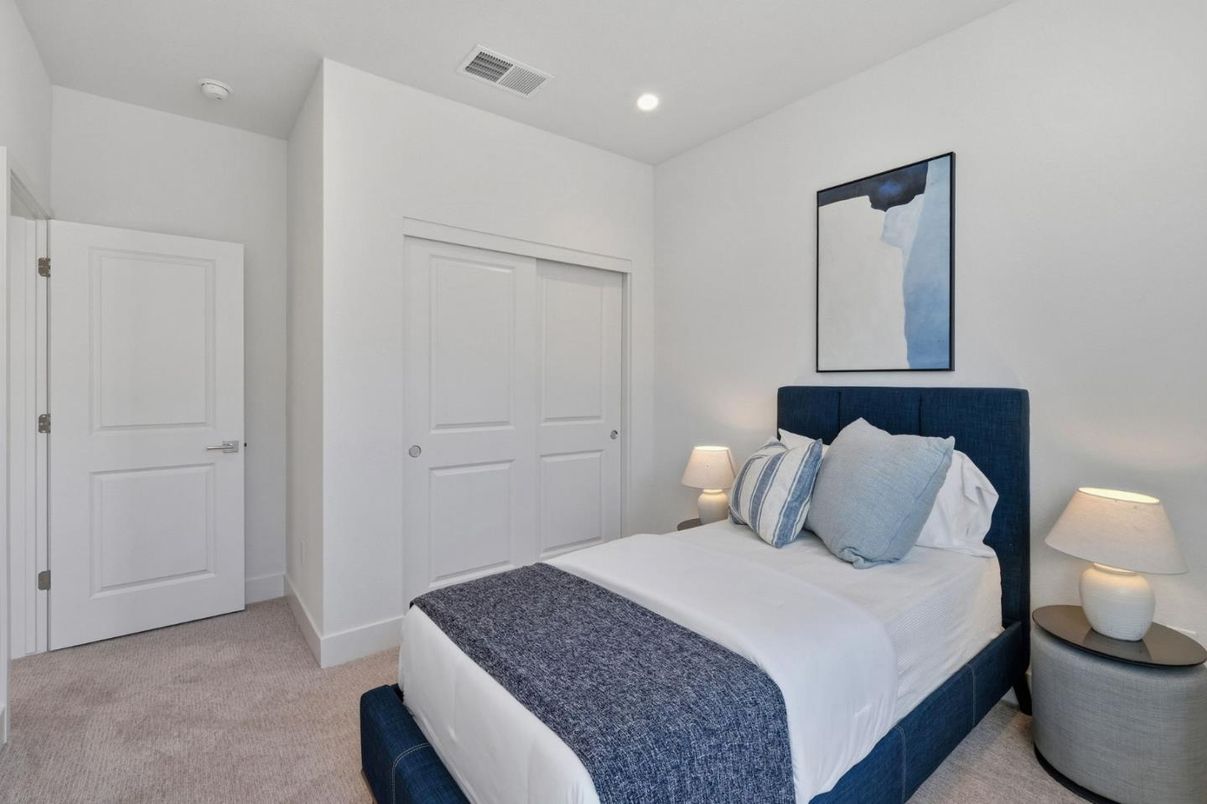 Bedroom, Interior, Recessed Lighting
