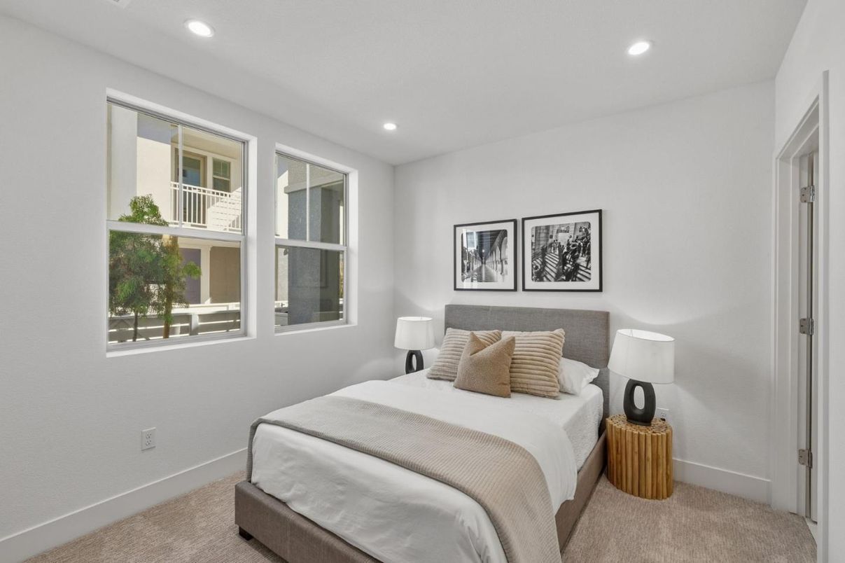 Bedroom, Interior, Recessed Lighting