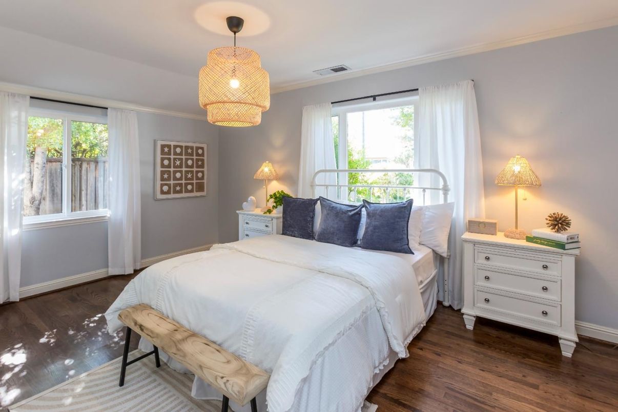 Bedroom, Interior, Wood Texture Flooring