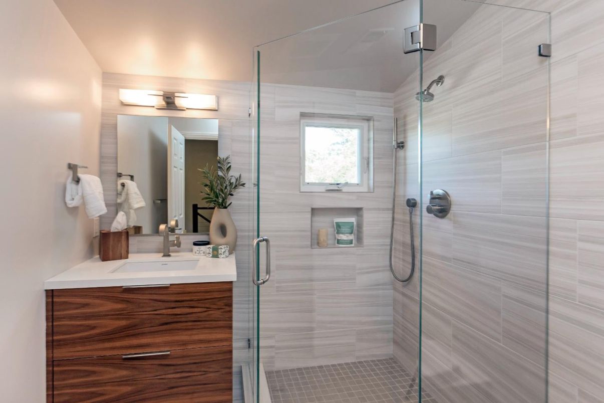 Bathroom, Glass Shower, Interior