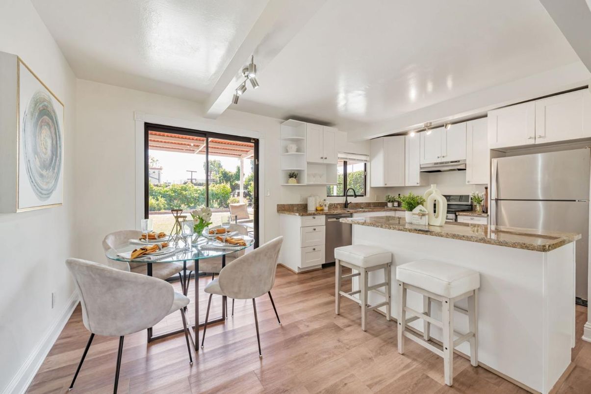 Dining room, Interior, Kitchen, Wood Texture Flooring