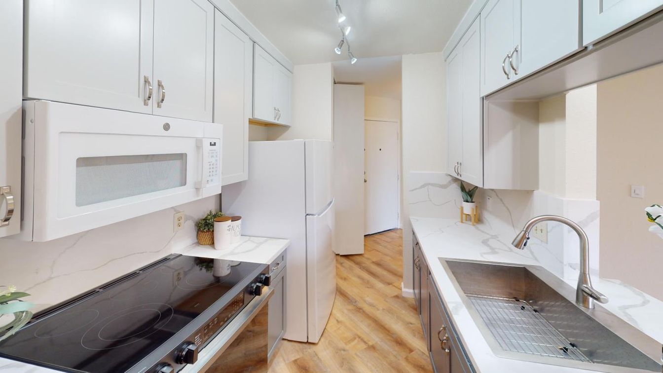 Interior, Kitchen, Wood Texture Flooring