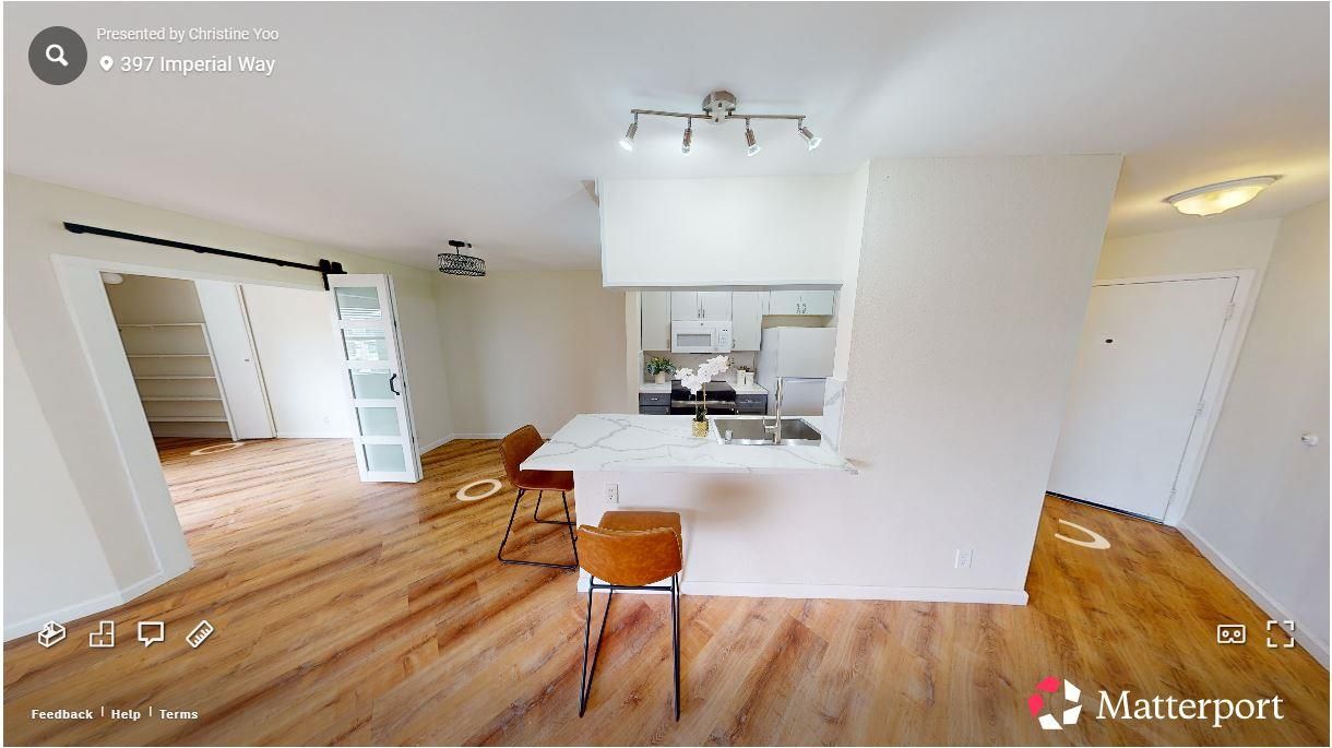 Interior, Kitchen, Wood Texture Flooring