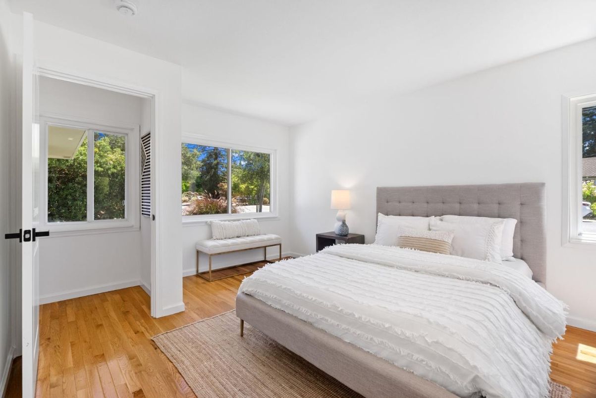 Bedroom, Interior, Wood Texture Flooring