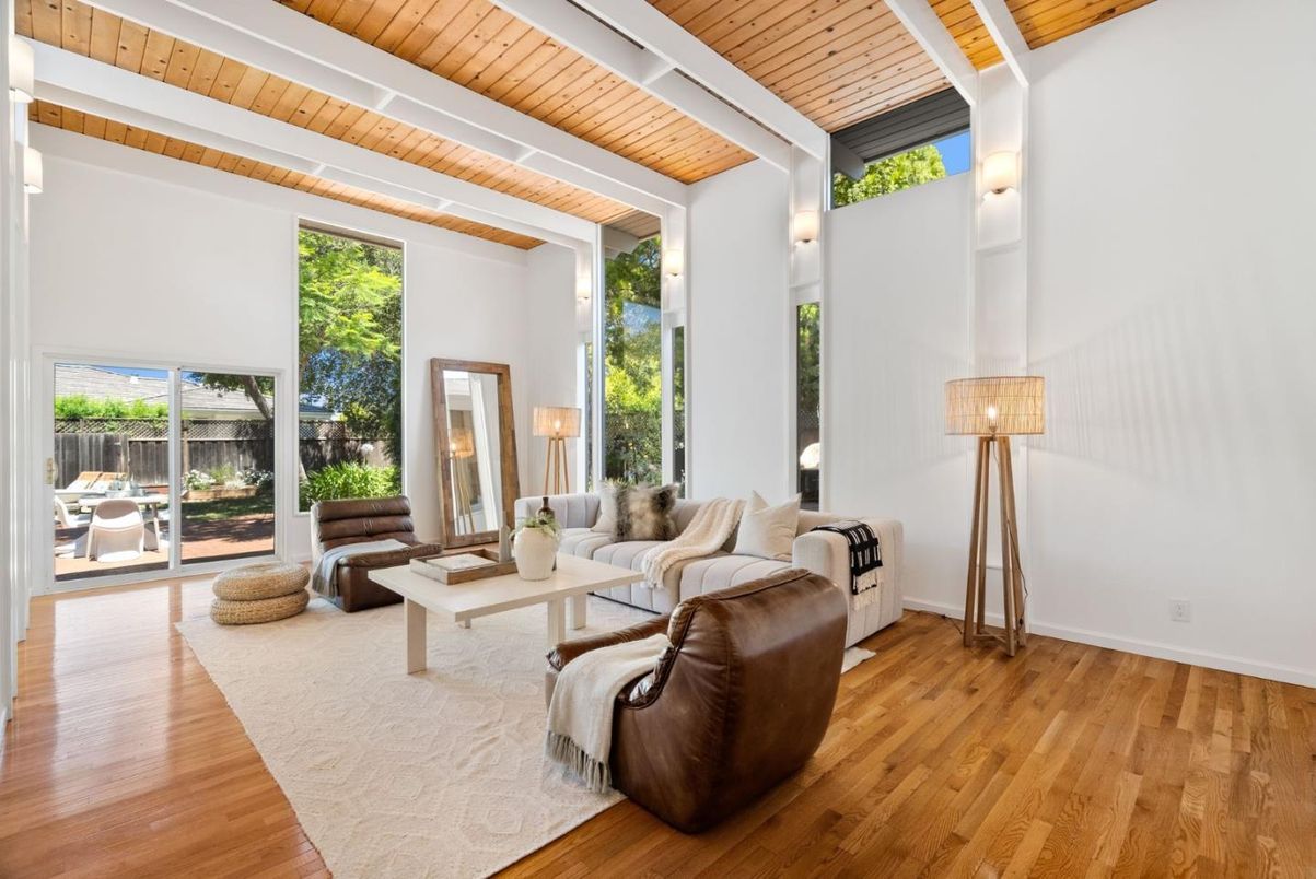 Interior, Living room, Wooden Ceilings, Wood Texture Flooring