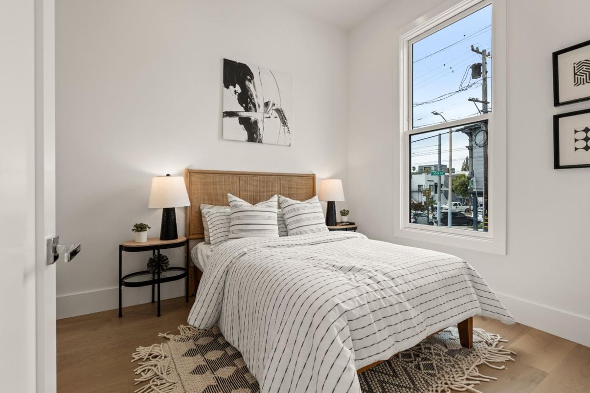 Bedroom, Interior, Wood Texture Flooring