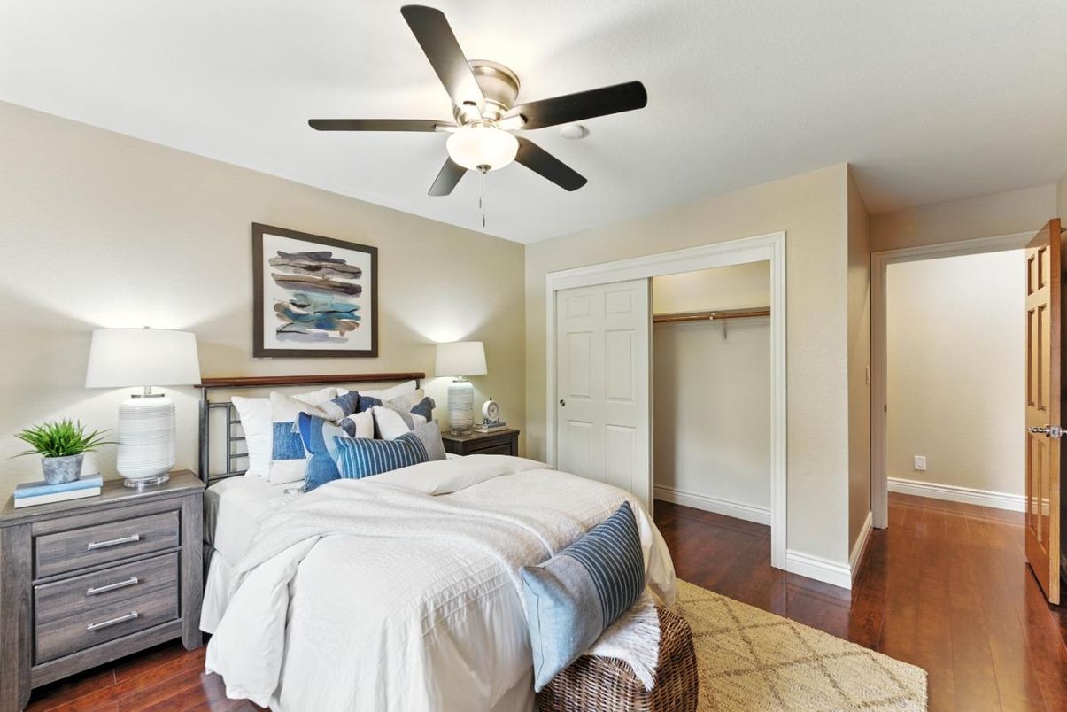 Bedroom, Interior, Wood Texture Flooring