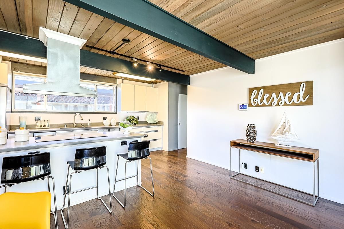 Interior, Kitchen, Wooden Ceilings, Wood Texture Flooring