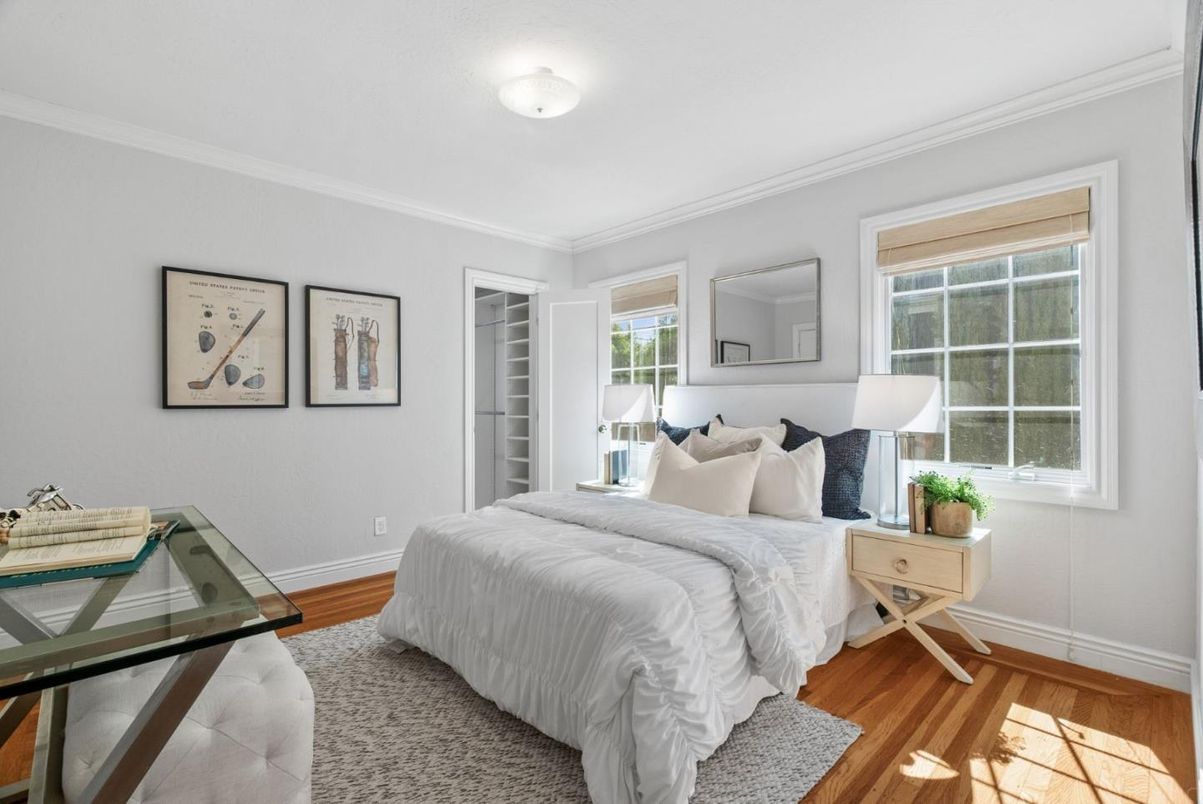 Bedroom, Interior, Wood Texture Flooring