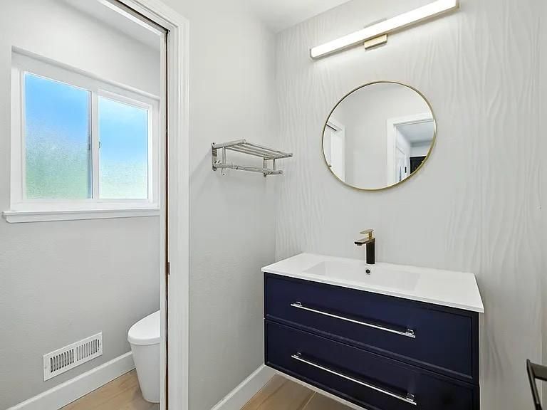 Bathroom, Interior, Wood Texture Flooring
