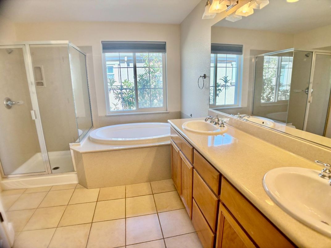 Bathroom, Dual Sink Vanities, Glass Shower, Interior