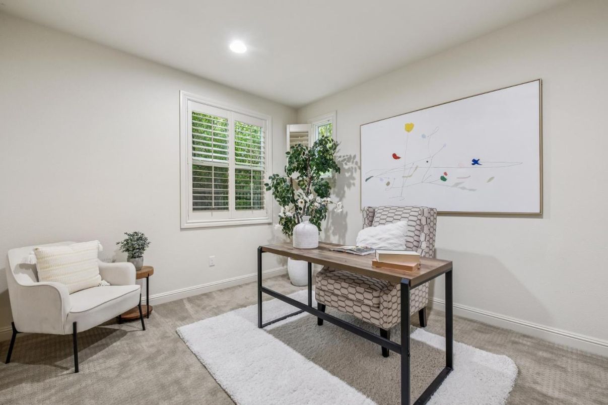Home Office, Interior, Recessed Lighting