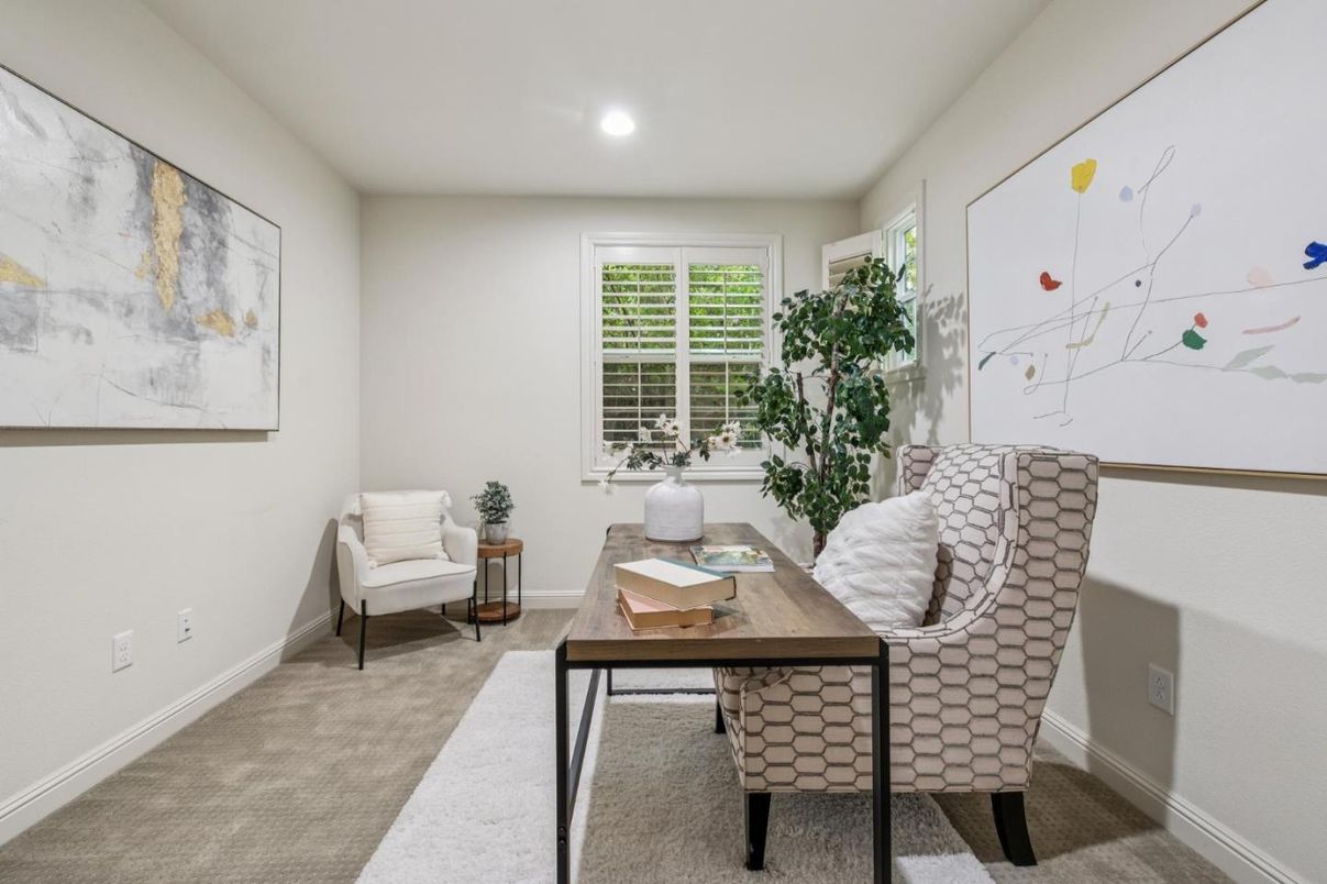 Home Office, Interior, Recessed Lighting