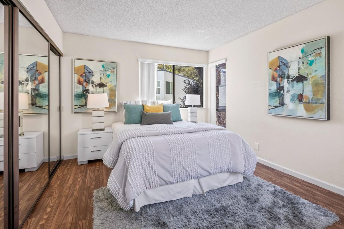 Bedroom, Interior, Wood Texture Flooring
