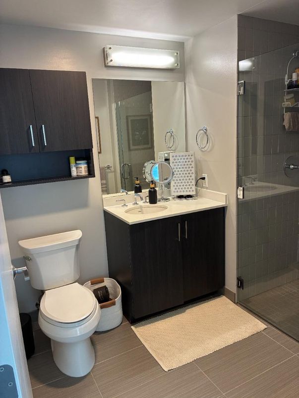 Bathroom, Dual Sink Vanities, Glass Shower, Interior