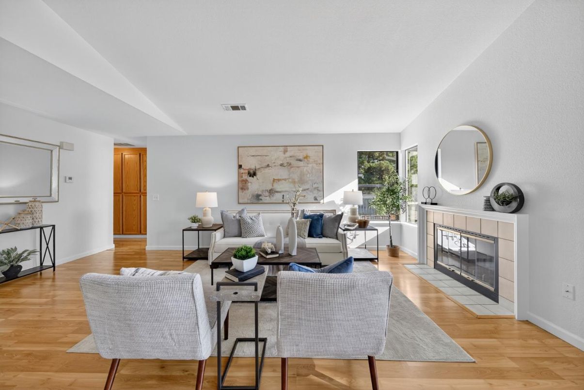 Fireplace, Interior, Living room, Wood Texture Flooring
