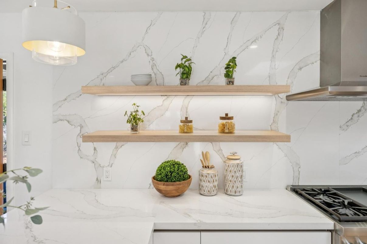 Interior, Kitchen, Marble Walls