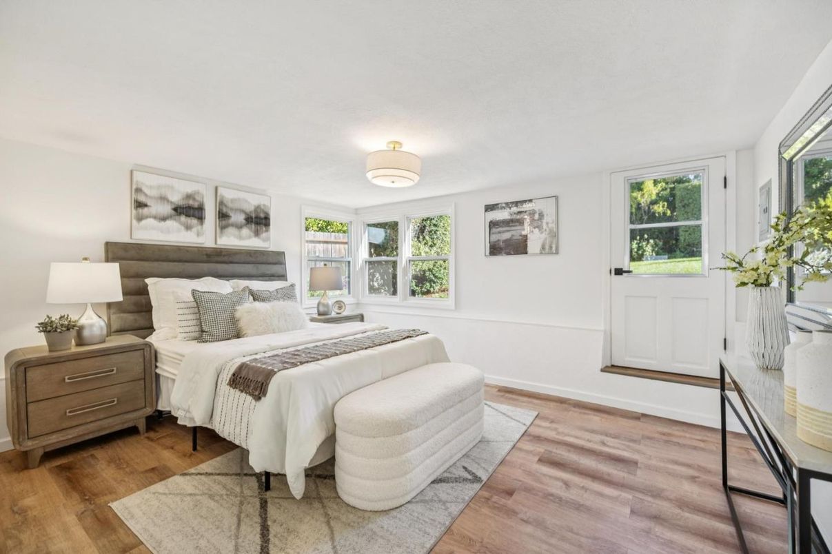 Bedroom, Interior, Wood Texture Flooring