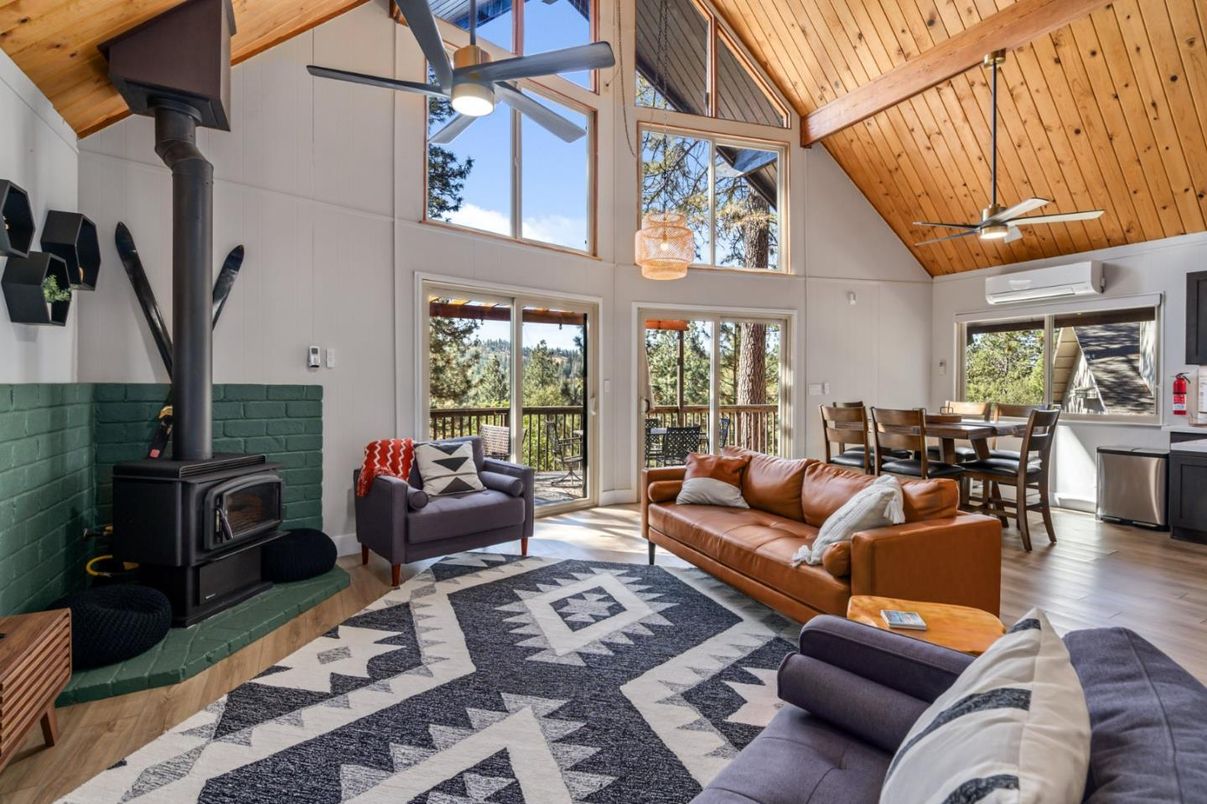 Dining room, Fireplace, Interior, Living room, Wooden Beams, Wooden Ceilings, Wood Texture Flooring
