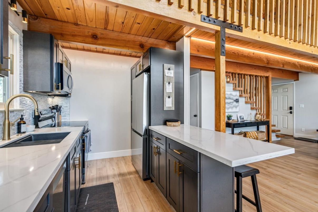 Interior, Kitchen, Wooden Beams, Wooden Ceilings, Wood Texture Flooring