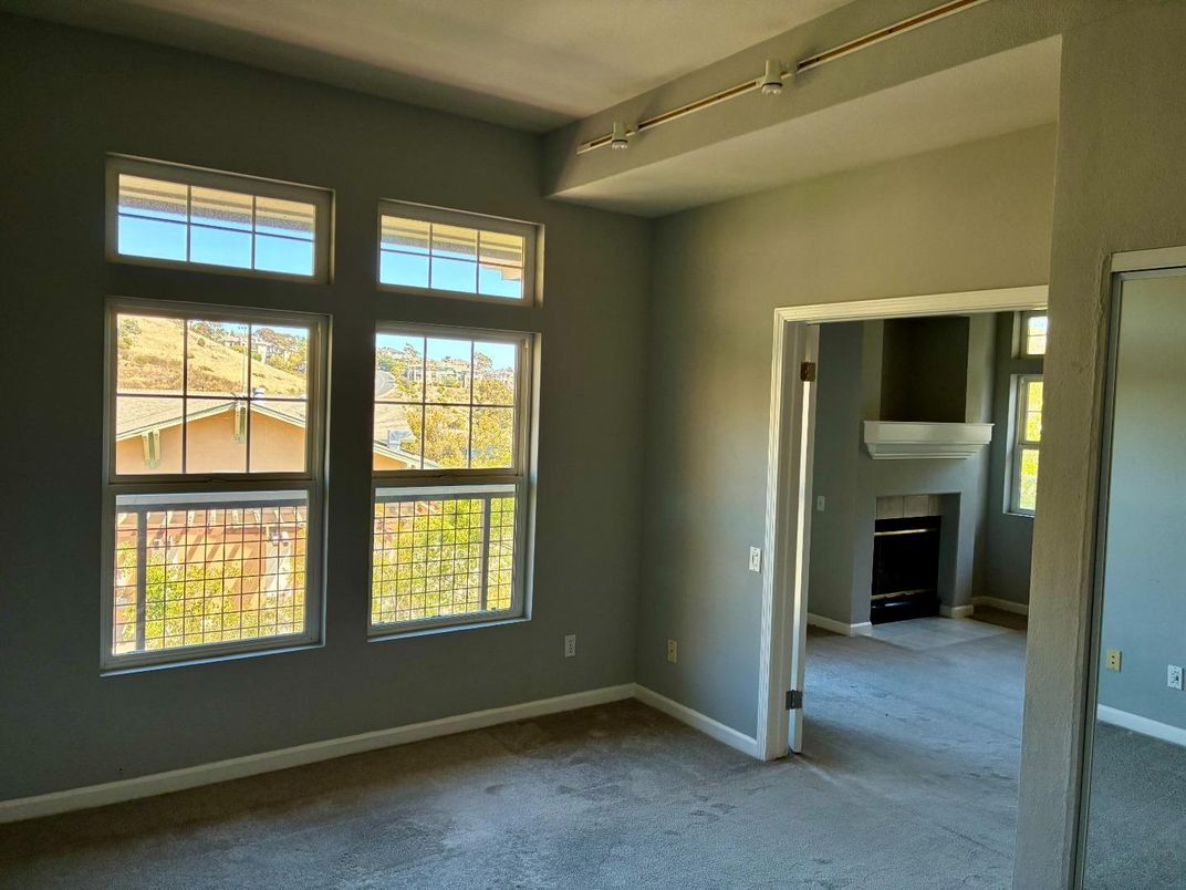 Empty room, Fireplace, Interior