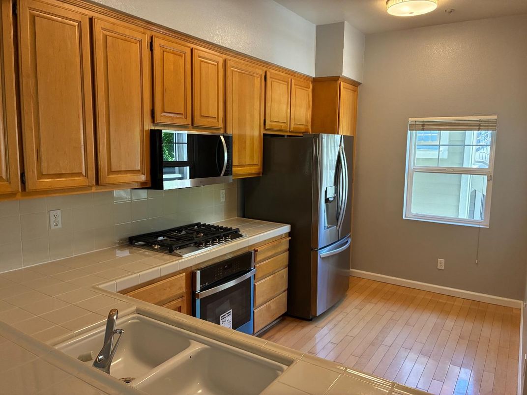 Interior, Kitchen, Wood Texture Flooring