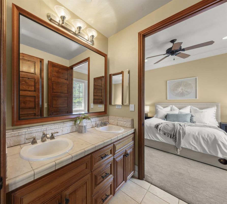 Bathroom, Bedroom, Dual Sink Vanities, Interior, Tile Countertops