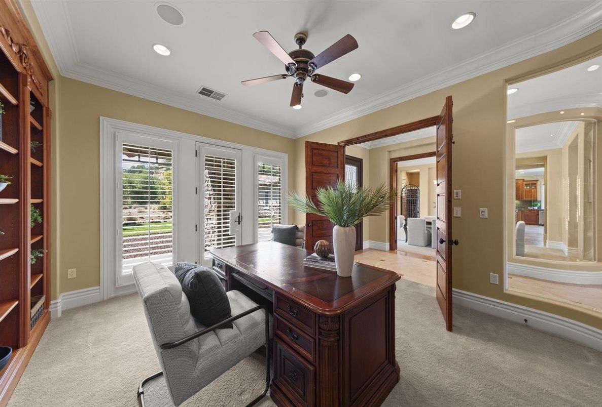 Home Office, Interior, Recessed Lighting