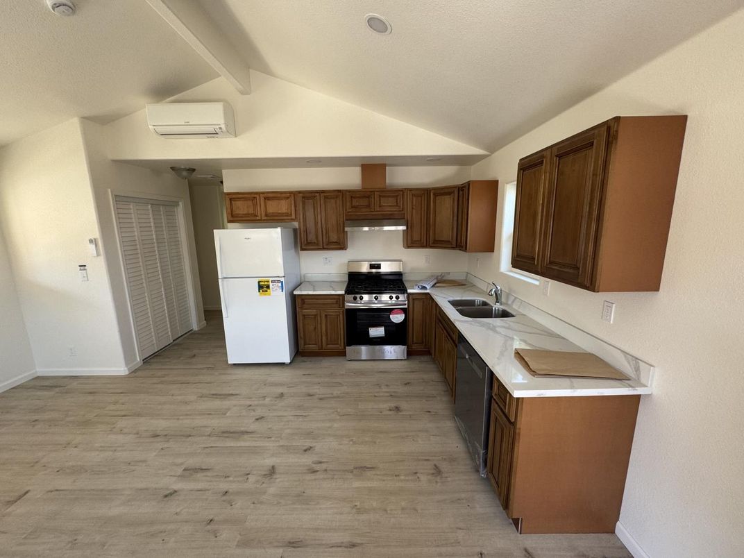 Interior, Kitchen, Wood Texture Flooring