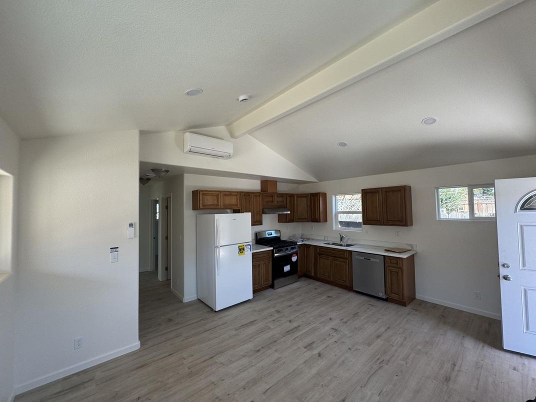 Interior, Kitchen, Wood Texture Flooring