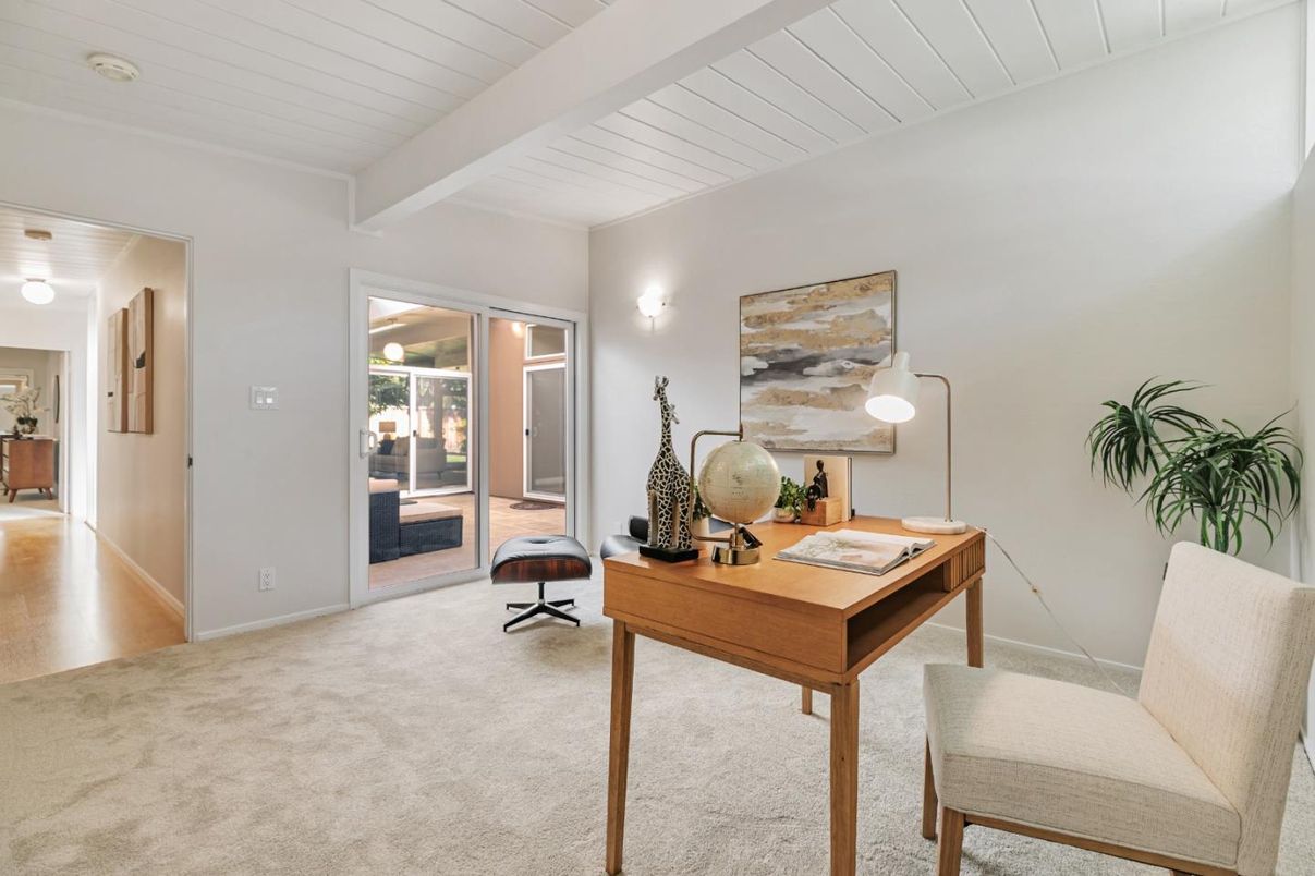 Home Office, Interior, Wood Texture Flooring