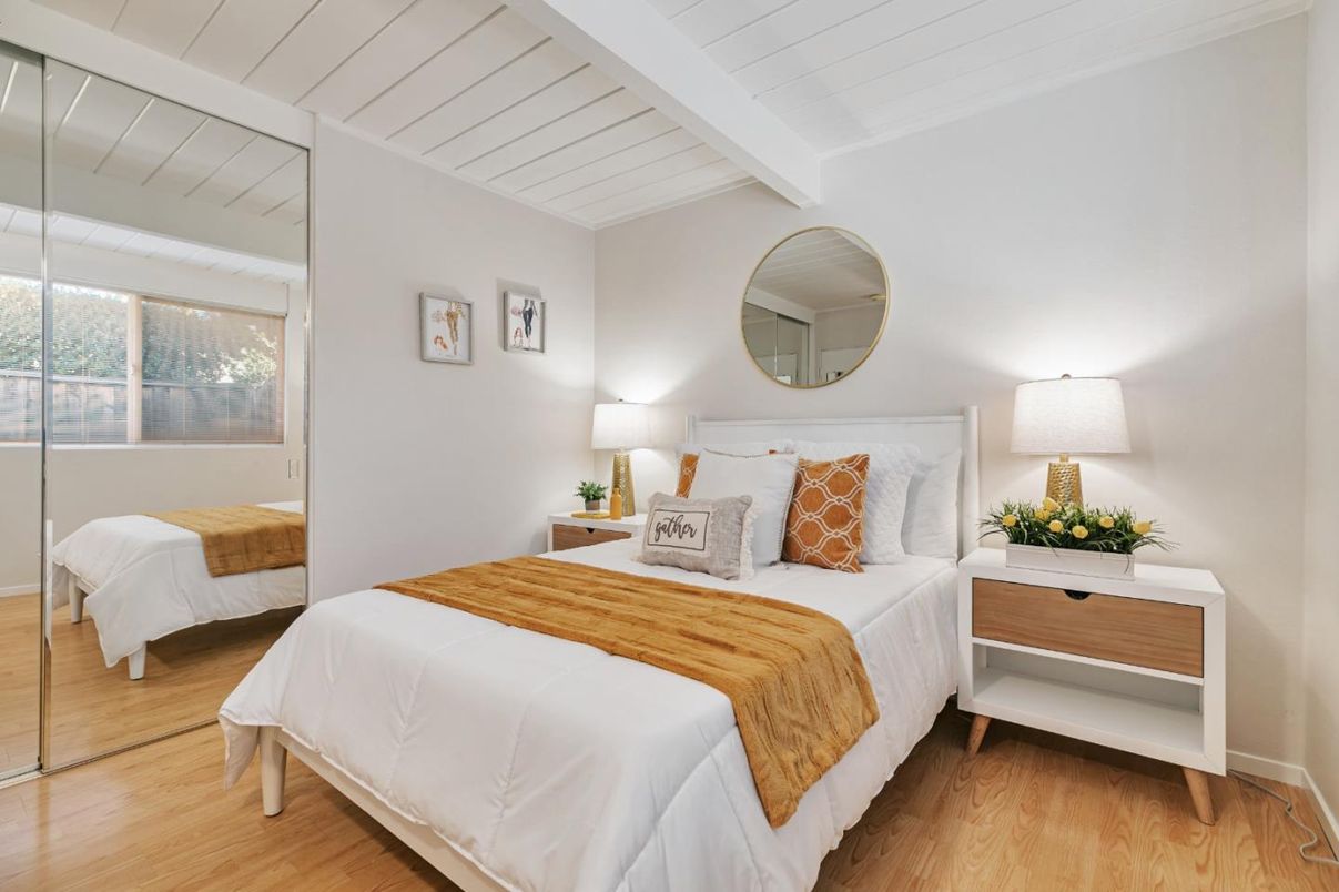 Bedroom, Interior, Wood Texture Flooring